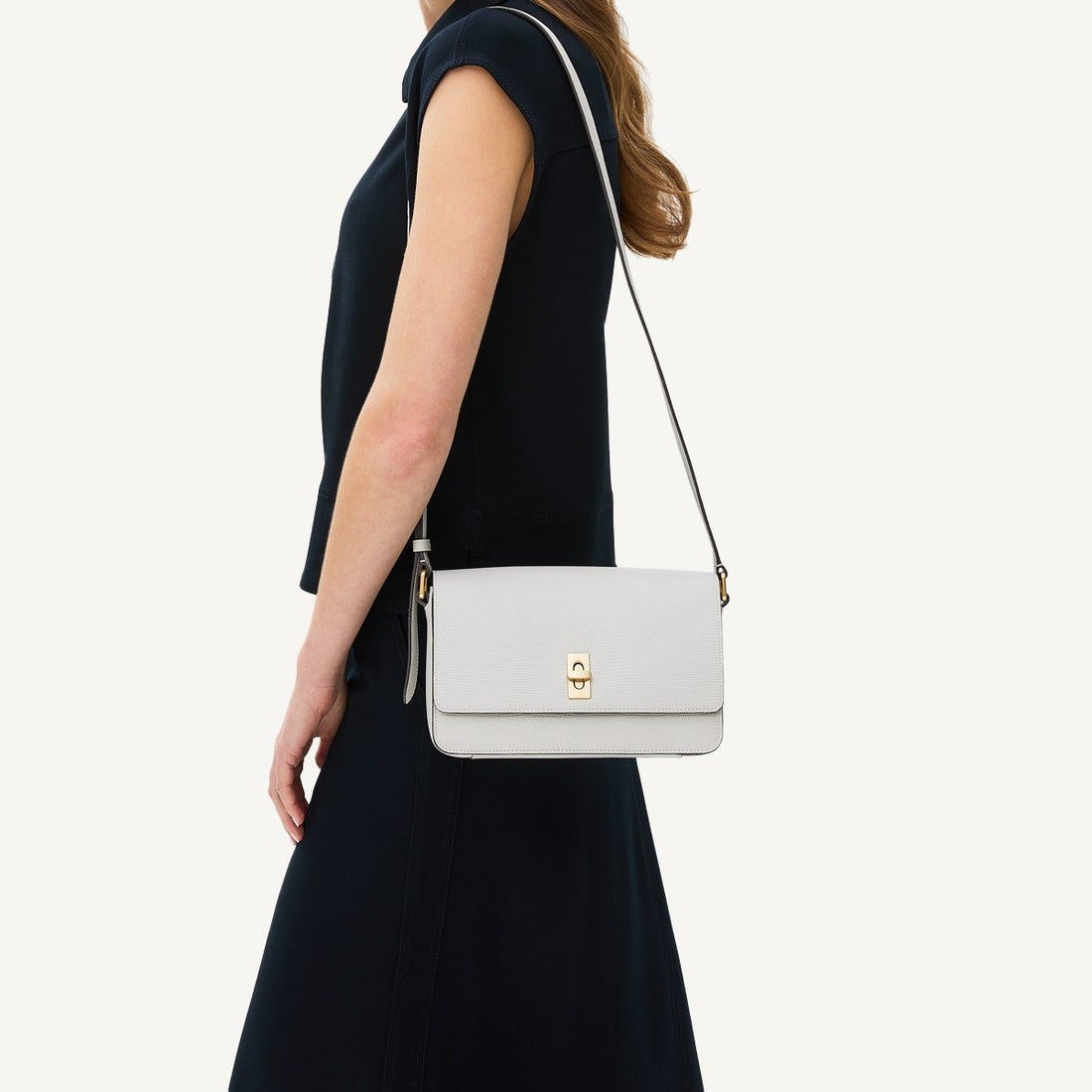 THREADNEEDLE STREET - FAUX LIZARD/MIST/SMALL FLAPOVER CROSSBODY - RUTHERFORD & Co