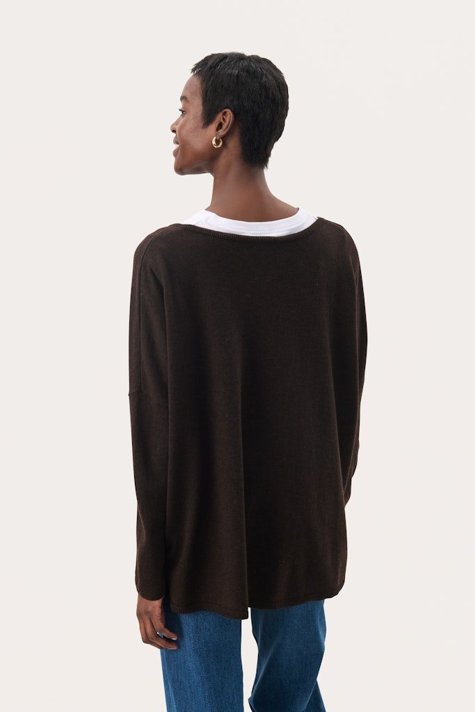 TilannaPW Po Poncho - Chocolate Torte Melange - RUTHERFORD & Co