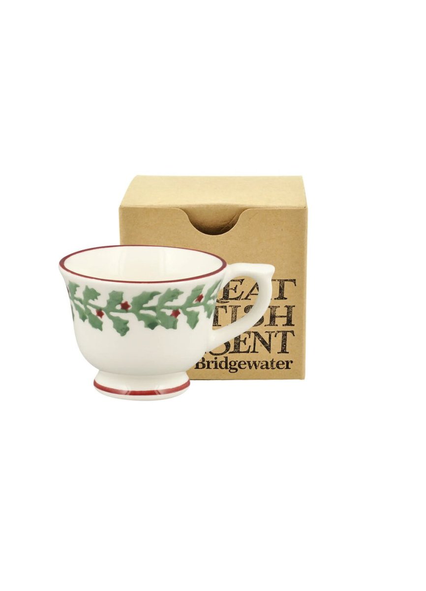 Tiny Holly Tiny Teacup Decoration Boxed - RUTHERFORD & Co