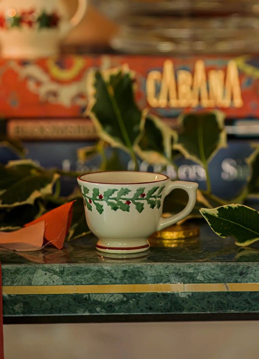 Tiny Holly Tiny Teacup Decoration Boxed - RUTHERFORD & Co