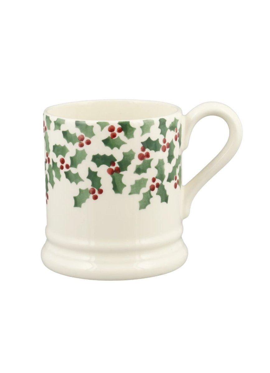 Tiny Scattered Holly 1/2 Pint Mug - RUTHERFORD & Co