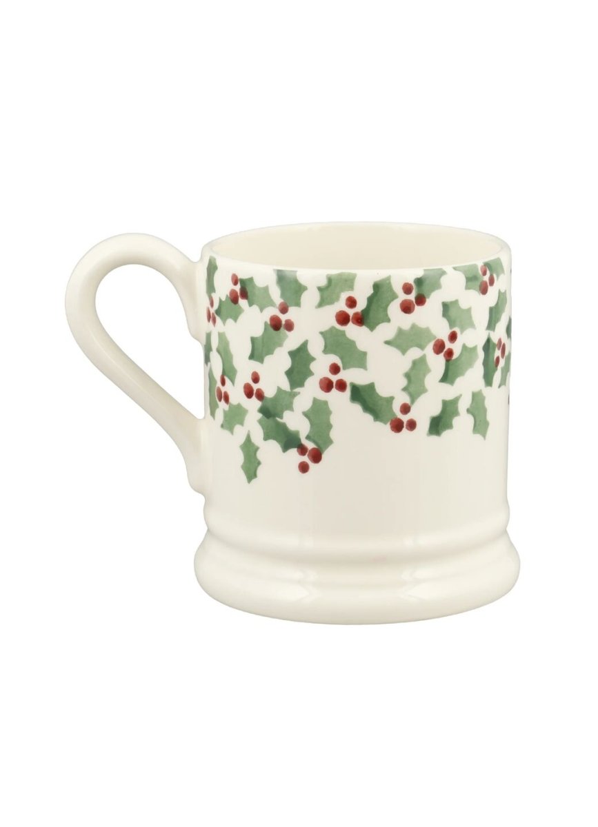 Tiny Scattered Holly 1/2 Pint Mug - RUTHERFORD & Co