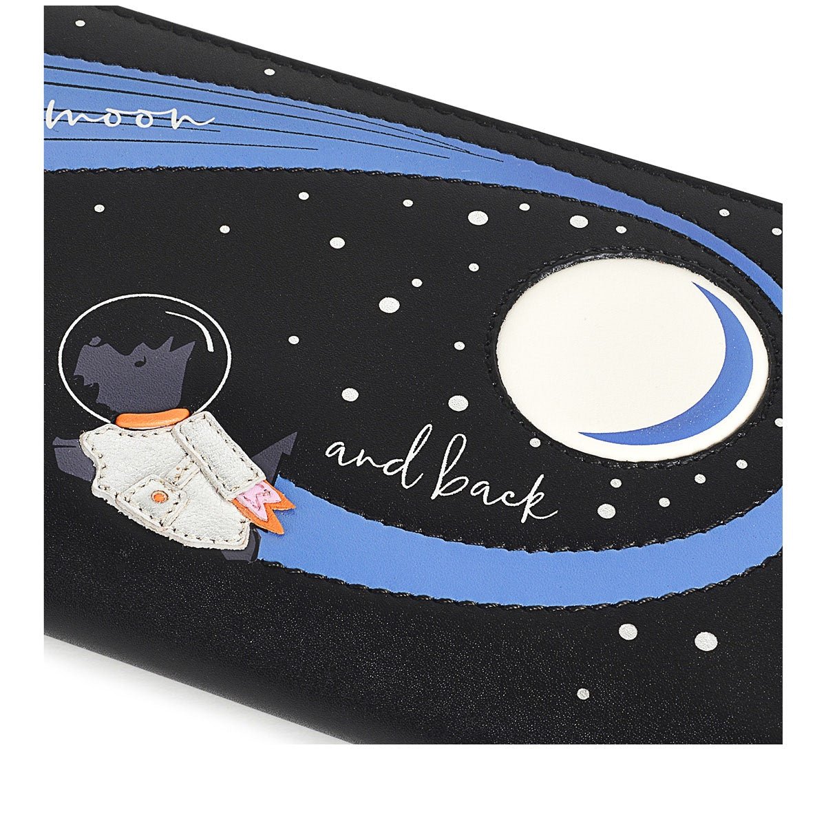 TO THE MOON AND BACK AGAIN Large Zip Around Matinee - RUTHERFORD & Co