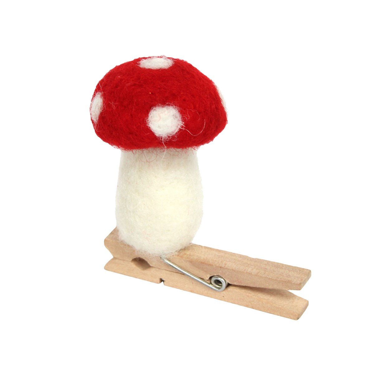 Toadstool on Peg - Wood Decoration - RUTHERFORD & Co