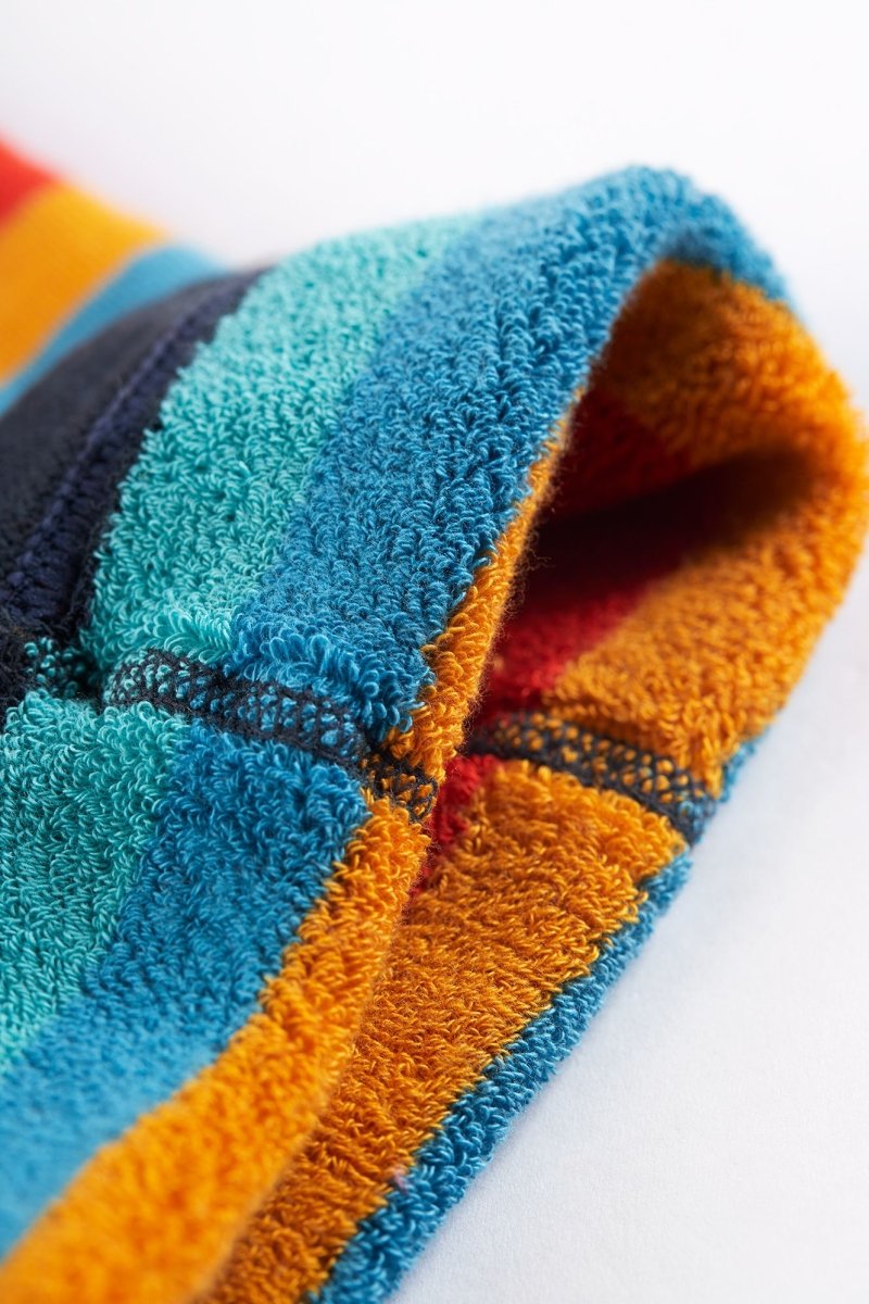 Toasty Tights - Honeysuckle Rainbow Stripe - RUTHERFORD & Co
