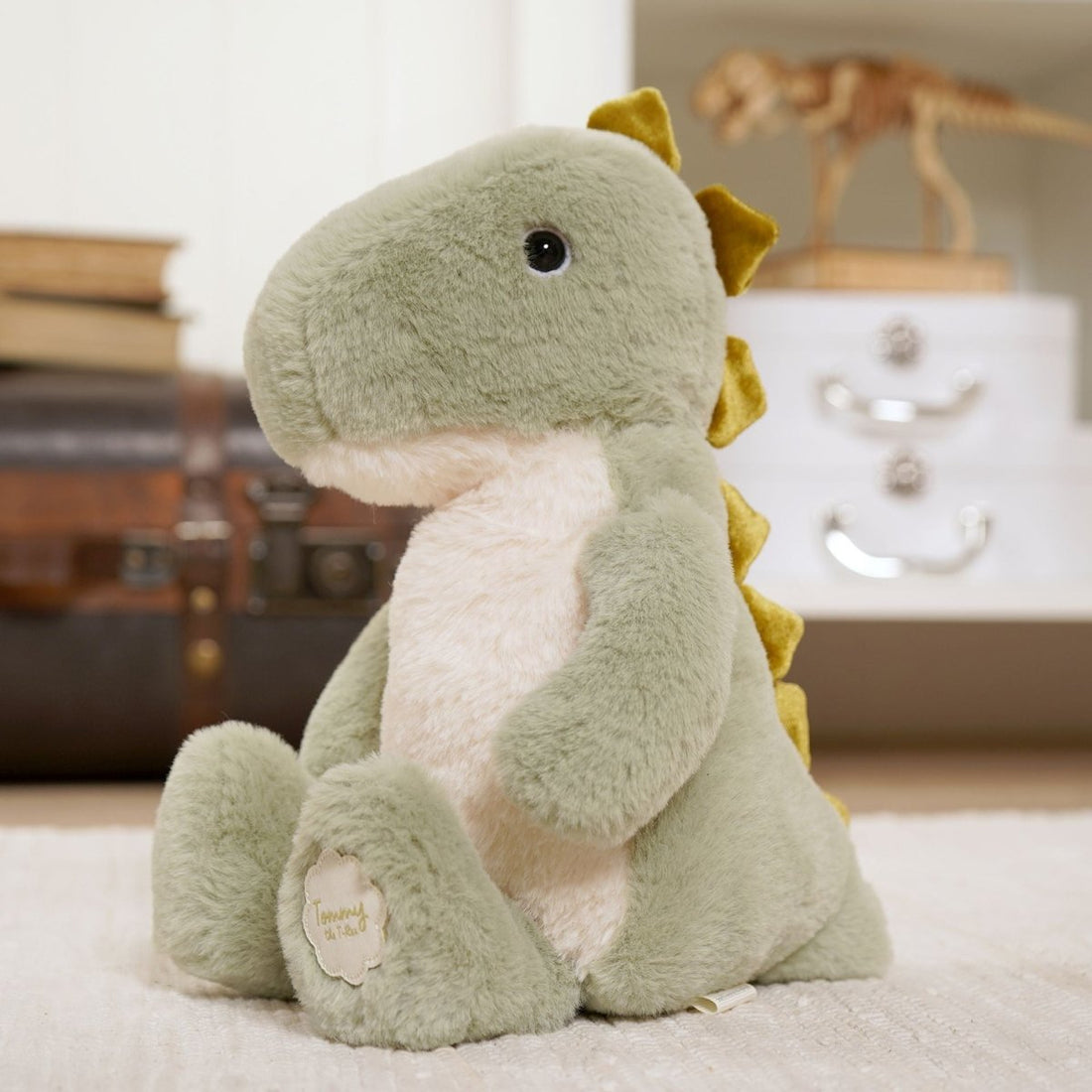 Tommy The Plush Green Dinosaur 30 cm - RUTHERFORD & Co