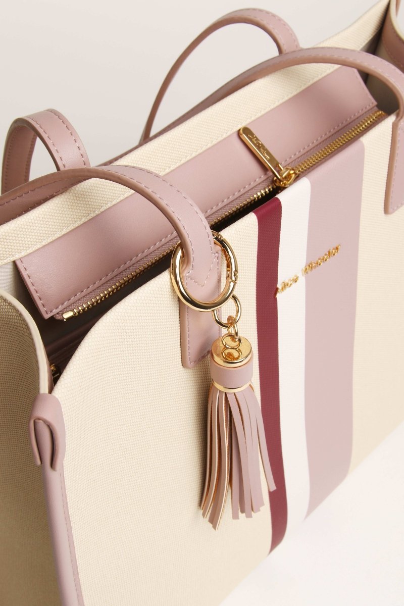 Tote Bag/Pink Stripe - RUTHERFORD & Co