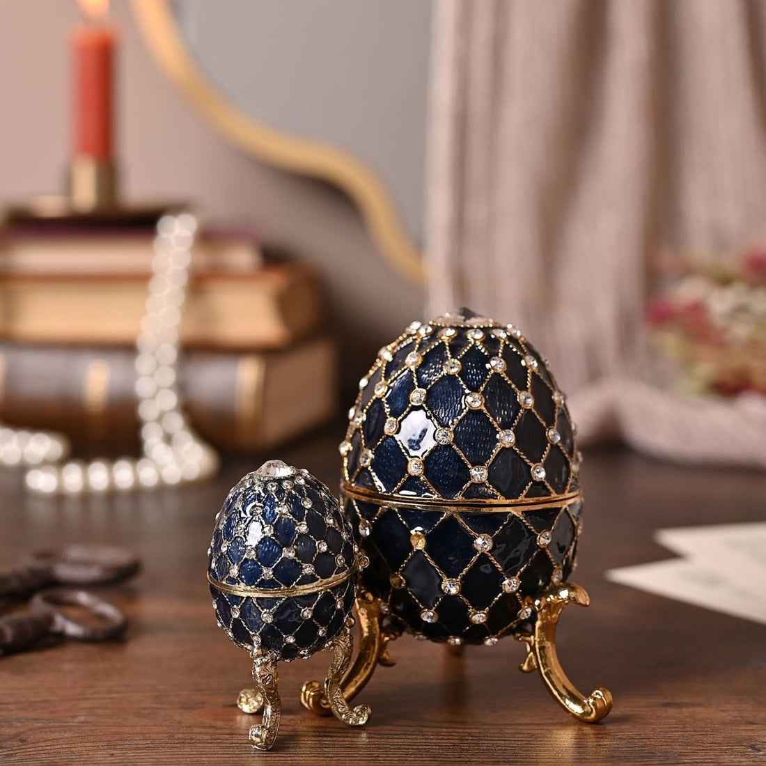 Treasured Trinkets - Small Egg Blue - RUTHERFORD & Co