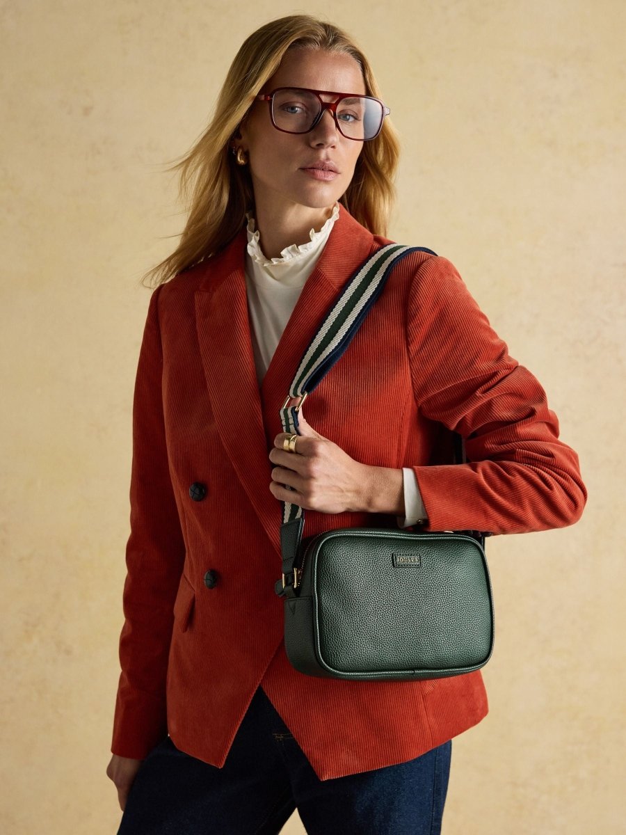 Trent Dark Green Adjustable Cross Body Bag - RUTHERFORD & Co