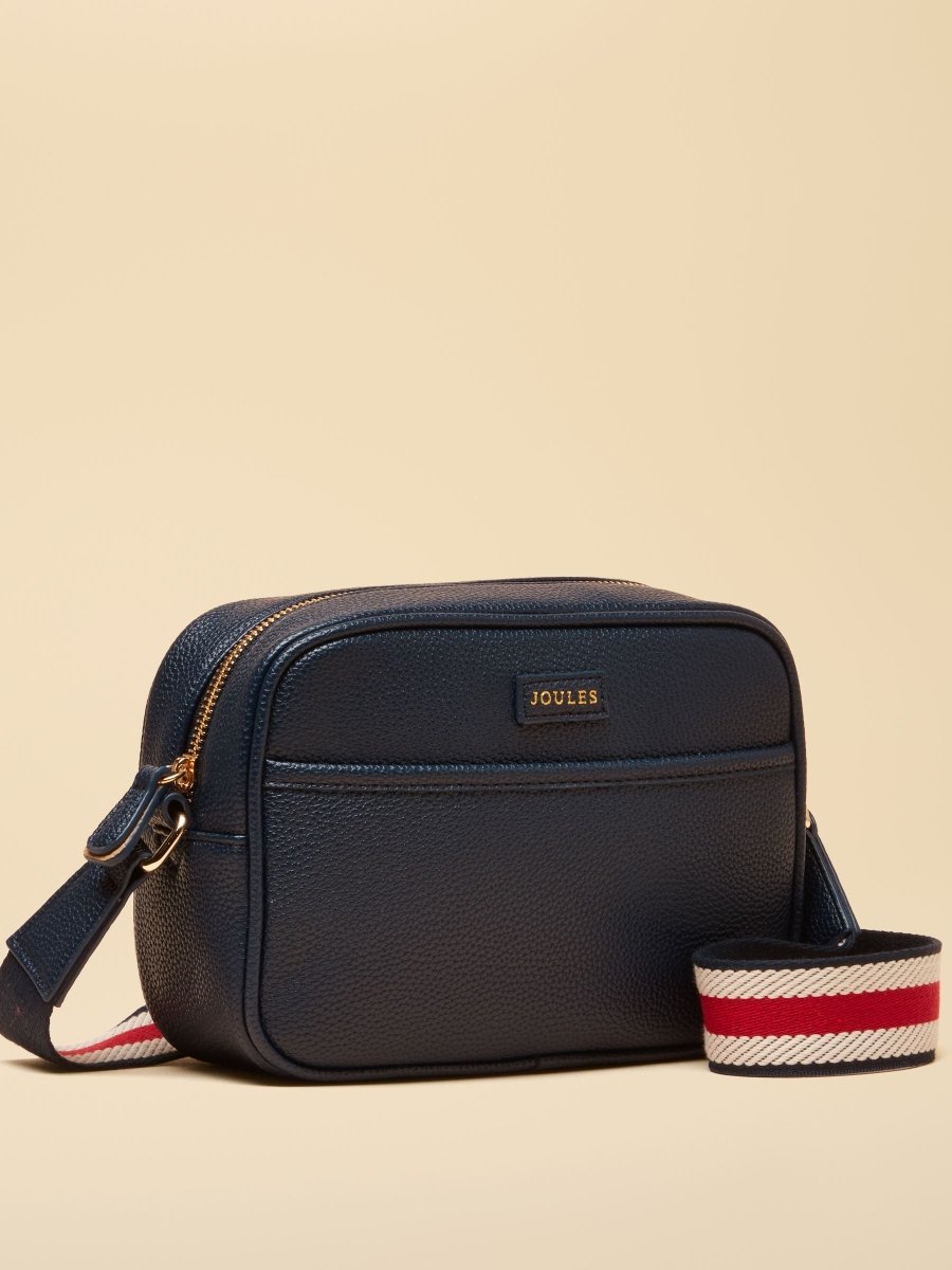 Trent Navy Cross Body Bag with Adjustable Thick Strap - RUTHERFORD & Co