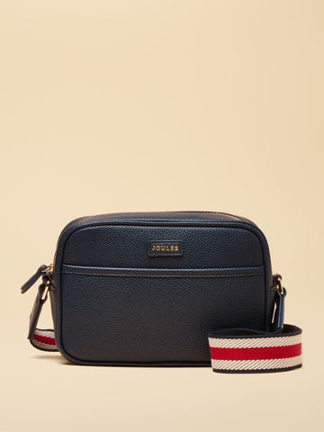 Trent Navy Cross Body Bag with Adjustable Thick Strap - RUTHERFORD & Co