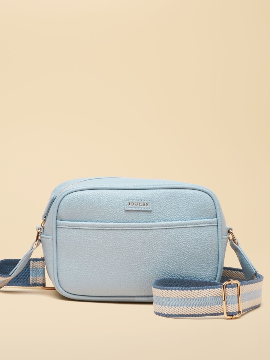 Trent Pale Blue Cross Body Bag with Adjustable Thick Strap - RUTHERFORD & Co
