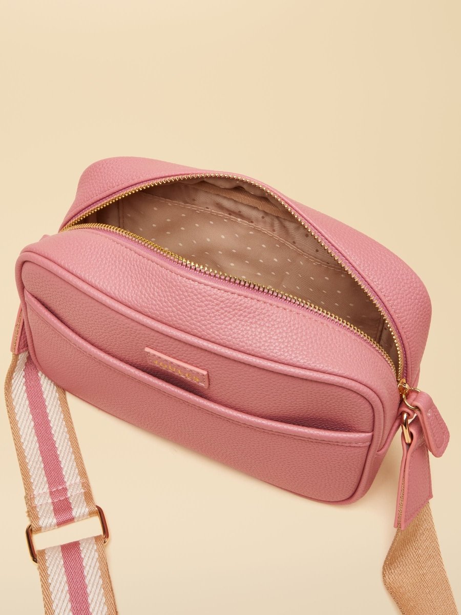 Trent Pink Cross Body Bag with Adjustable Thick Strap - RUTHERFORD & Co