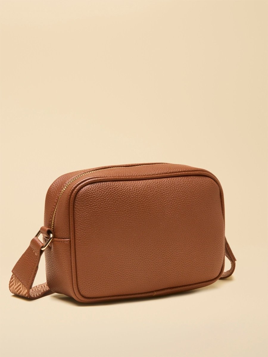 Trent Tan Brown Cross Body Bag with Adjustable Thick Strap - RUTHERFORD & Co