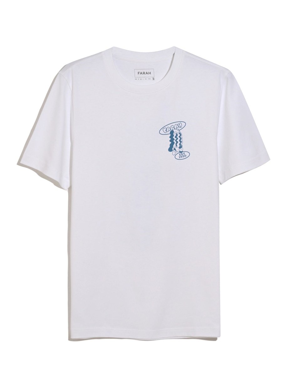 Tristan Graphic T-Shirt In White - RUTHERFORD & Co