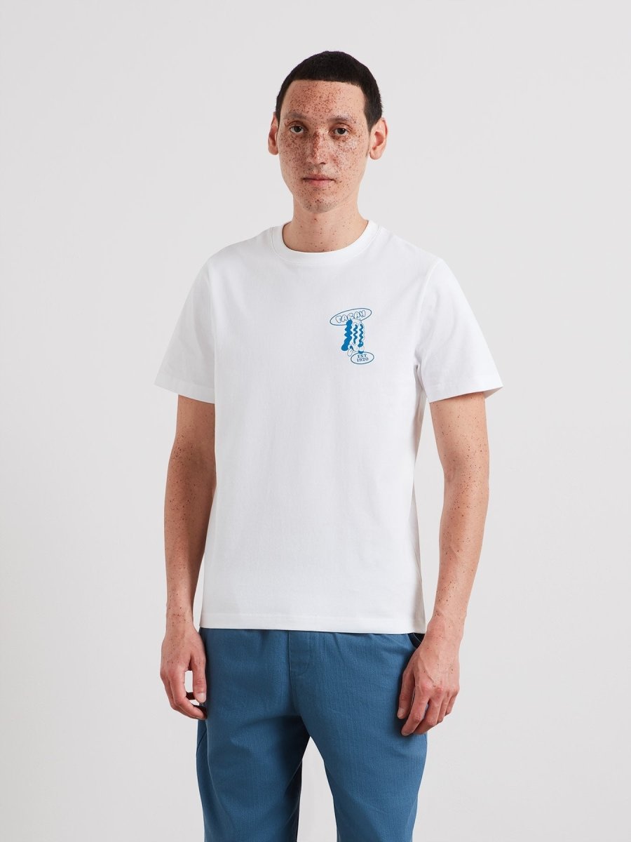 Tristan Graphic T-Shirt In White - RUTHERFORD & Co