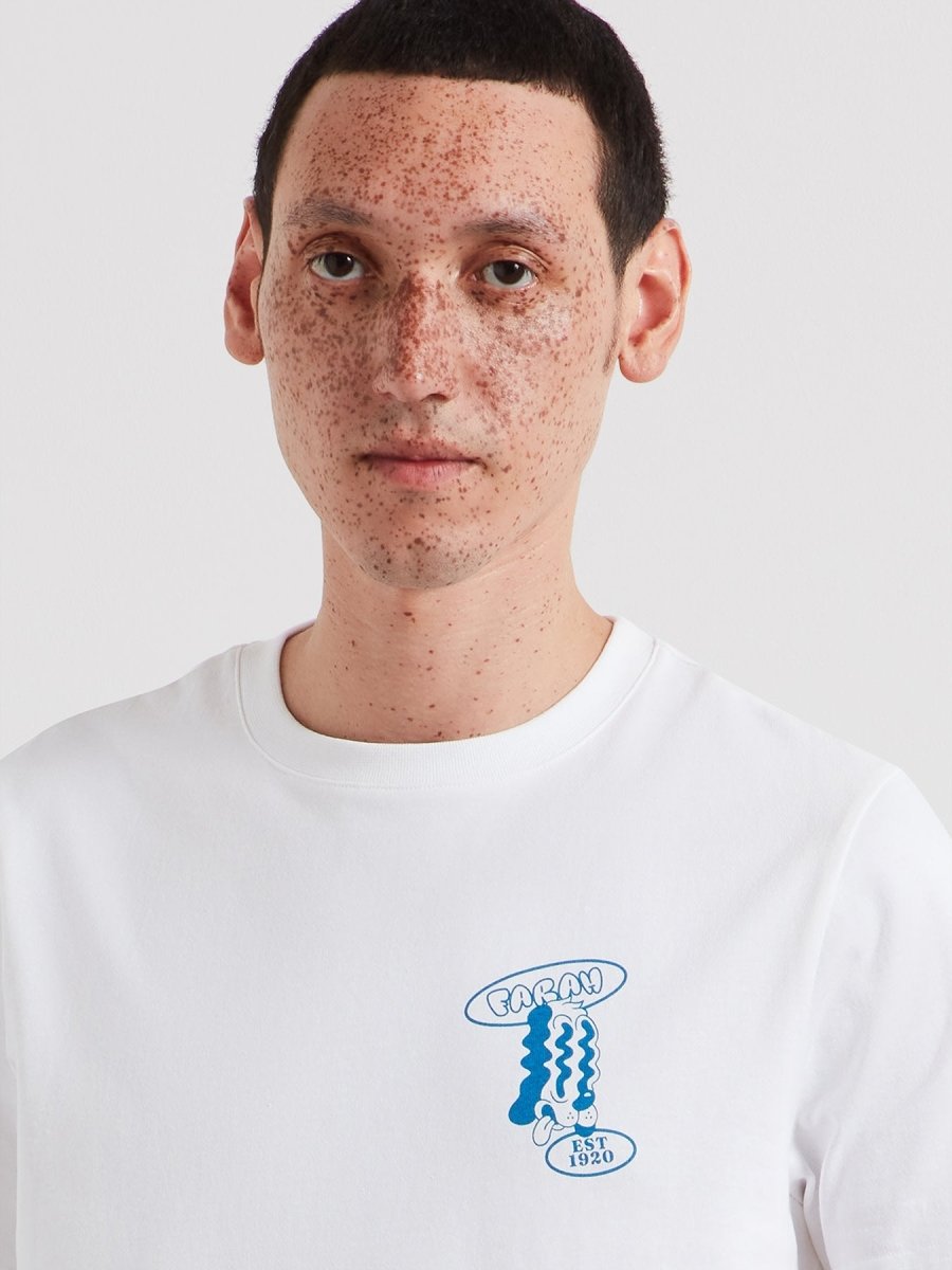 Tristan Graphic T-Shirt In White - RUTHERFORD & Co