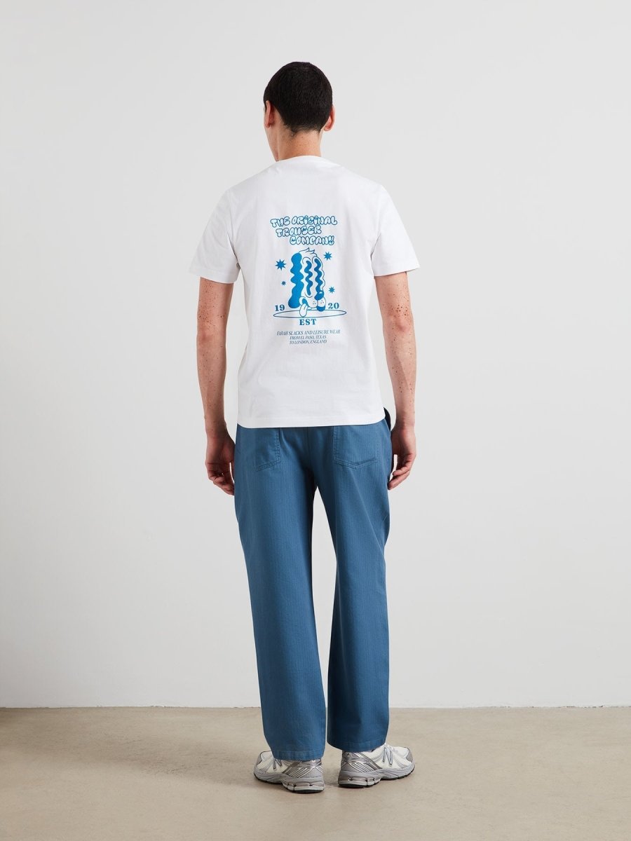 Tristan Graphic T-Shirt In White - RUTHERFORD & Co