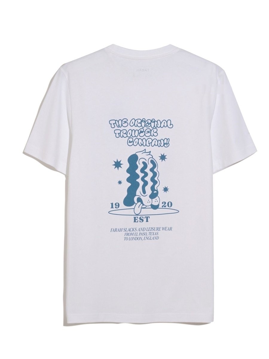 Tristan Graphic T-Shirt In White - RUTHERFORD & Co