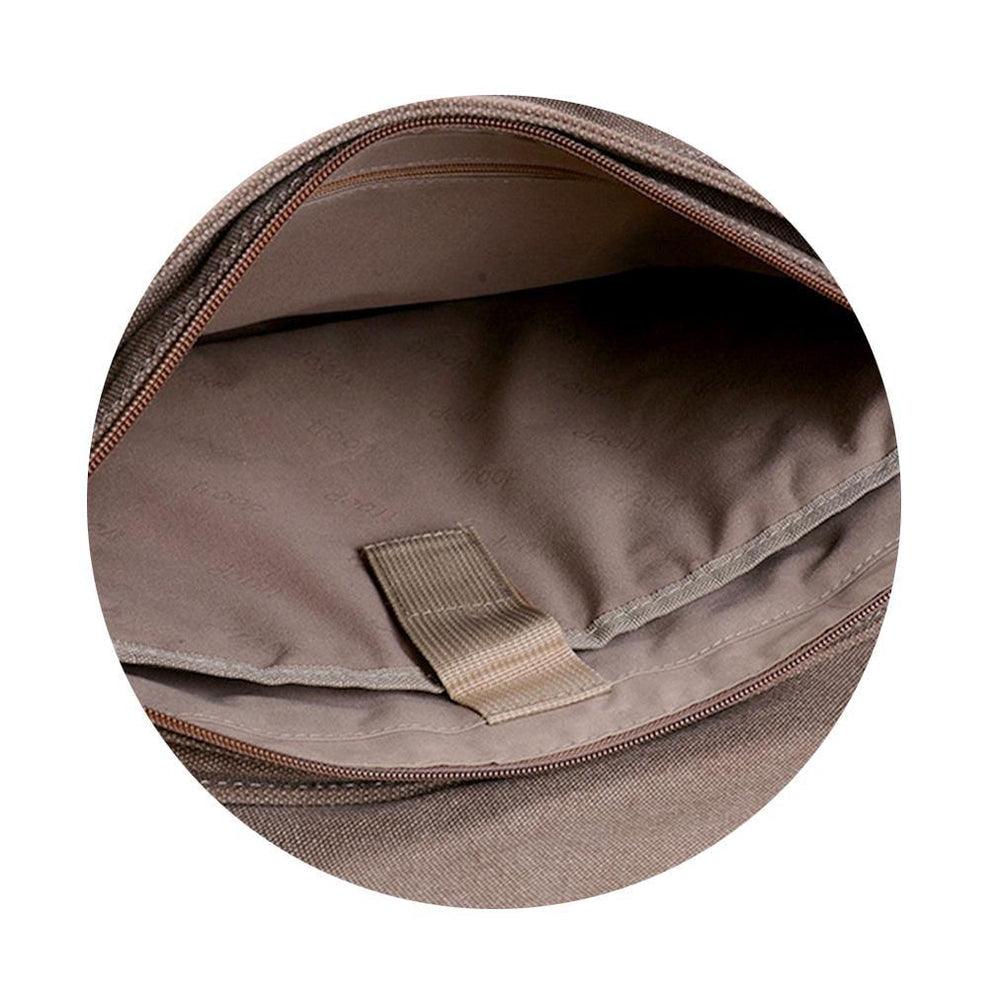 CLASSIC CANVAS LAPTOP MESSENGER BAG - TRP0207 - BROWN - RUTHERFORD & Co