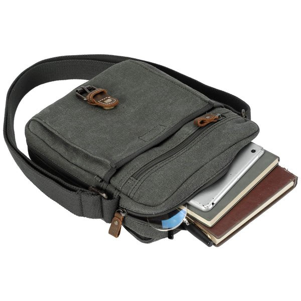 TRP0211 Troop London Classic Canvas Across Body Bag - RUTHERFORD & Co