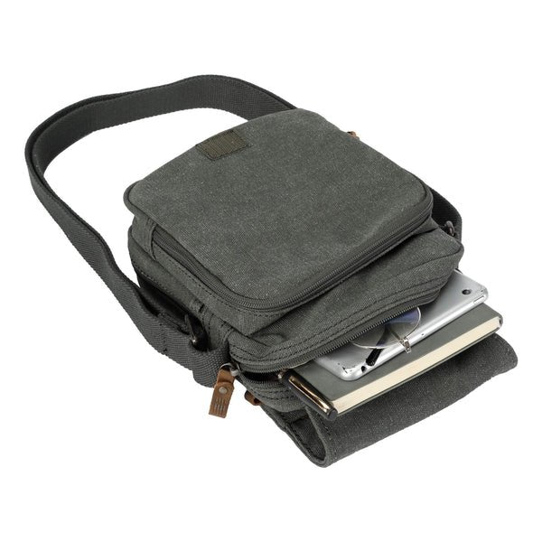 TRP0220 Troop London Classic Canvas Across Body Bag - RUTHERFORD & Co