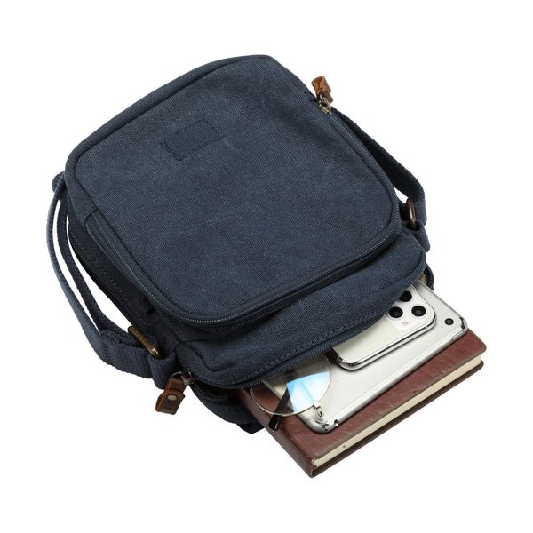 TRP0239 Troop London Classic Canvas Across Body Bag - RUTHERFORD & Co