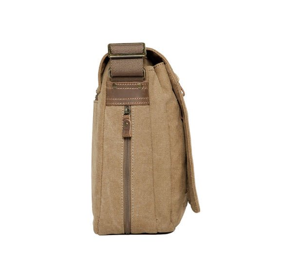 TRP0240 Troop London Classic Canvas Laptop Messenger Bag - 16.5 Diagonally - RUTHERFORD & Co
