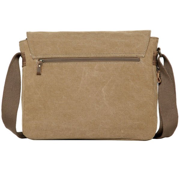 TRP0240 Troop London Classic Canvas Laptop Messenger Bag - 16.5 Diagonally - RUTHERFORD & Co