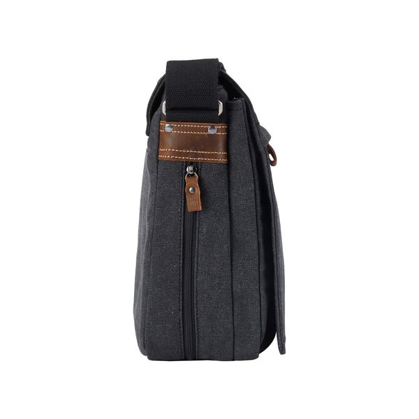 TRP0240 Troop London Classic Canvas Laptop Messenger Bag - 16.5 Diagonally - RUTHERFORD & Co