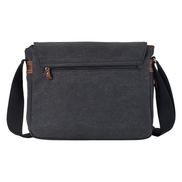 TRP0240 Troop London Classic Canvas Laptop Messenger Bag - 16.5 Diagonally - RUTHERFORD & Co
