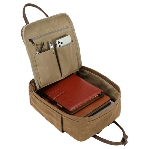 TRP0550 Troop London Classic Canvas Daypack, Backpack - Small - RUTHERFORD & Co