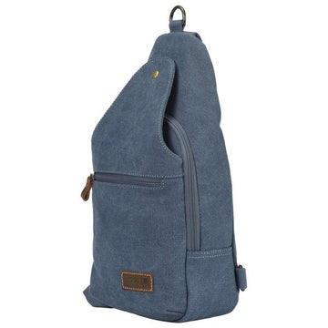 TRP0551 Troop London Classic Sling Bag, One Strap Backpack Blue - RUTHERFORD & Co
