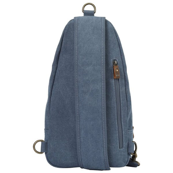 TRP0551 Troop London Classic Sling Bag, One Strap Backpack Blue - RUTHERFORD & Co