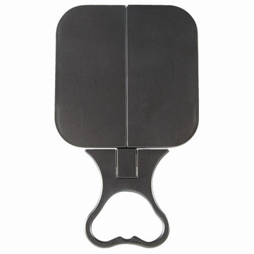 True Image - Folding Travel Mirror Black - 23x12cm - RUTHERFORD & Co