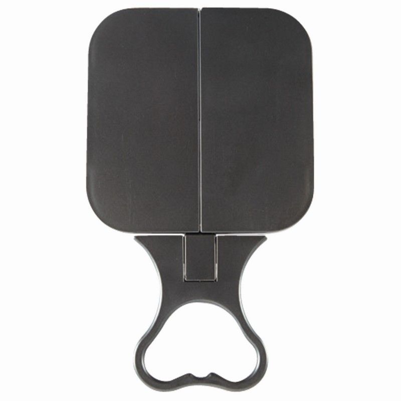 True Image - Folding Travel Mirror Black - 23x12cm - RUTHERFORD & Co