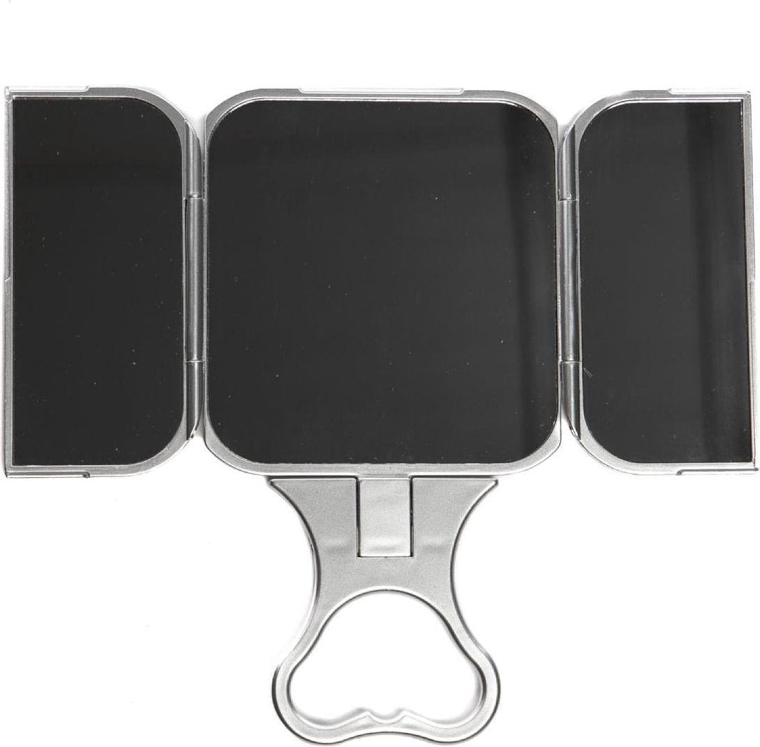 True Image - Folding Travel Mirror Silver - 23x12cm - RUTHERFORD & Co