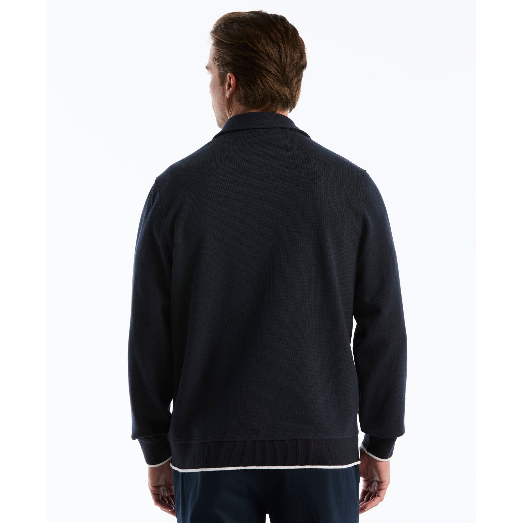 Piped Track Jacket In Dark Sapphire