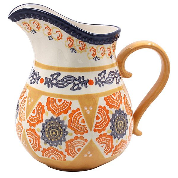 Tuscany Hand Painted Jug Circle - RUTHERFORD & Co