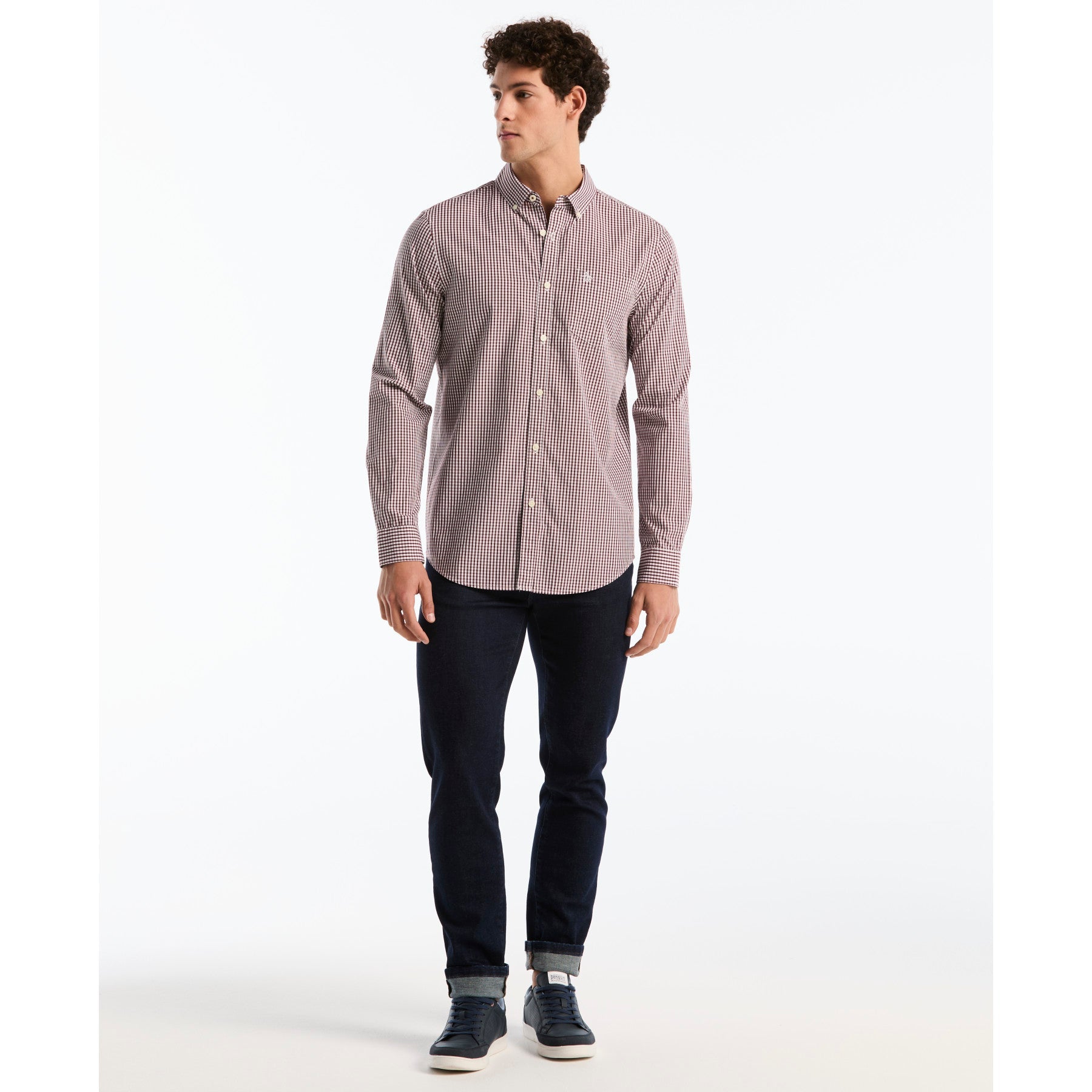 Gingham Shirt In Port Royale