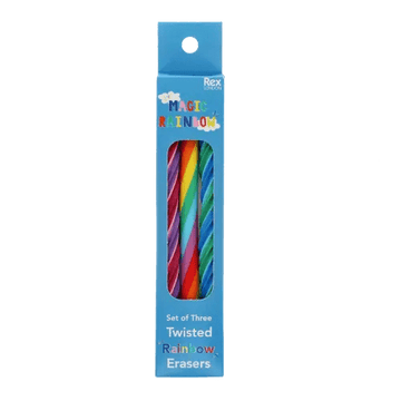 Twisted rainbow erasers (set of 3) - RUTHERFORD & Co