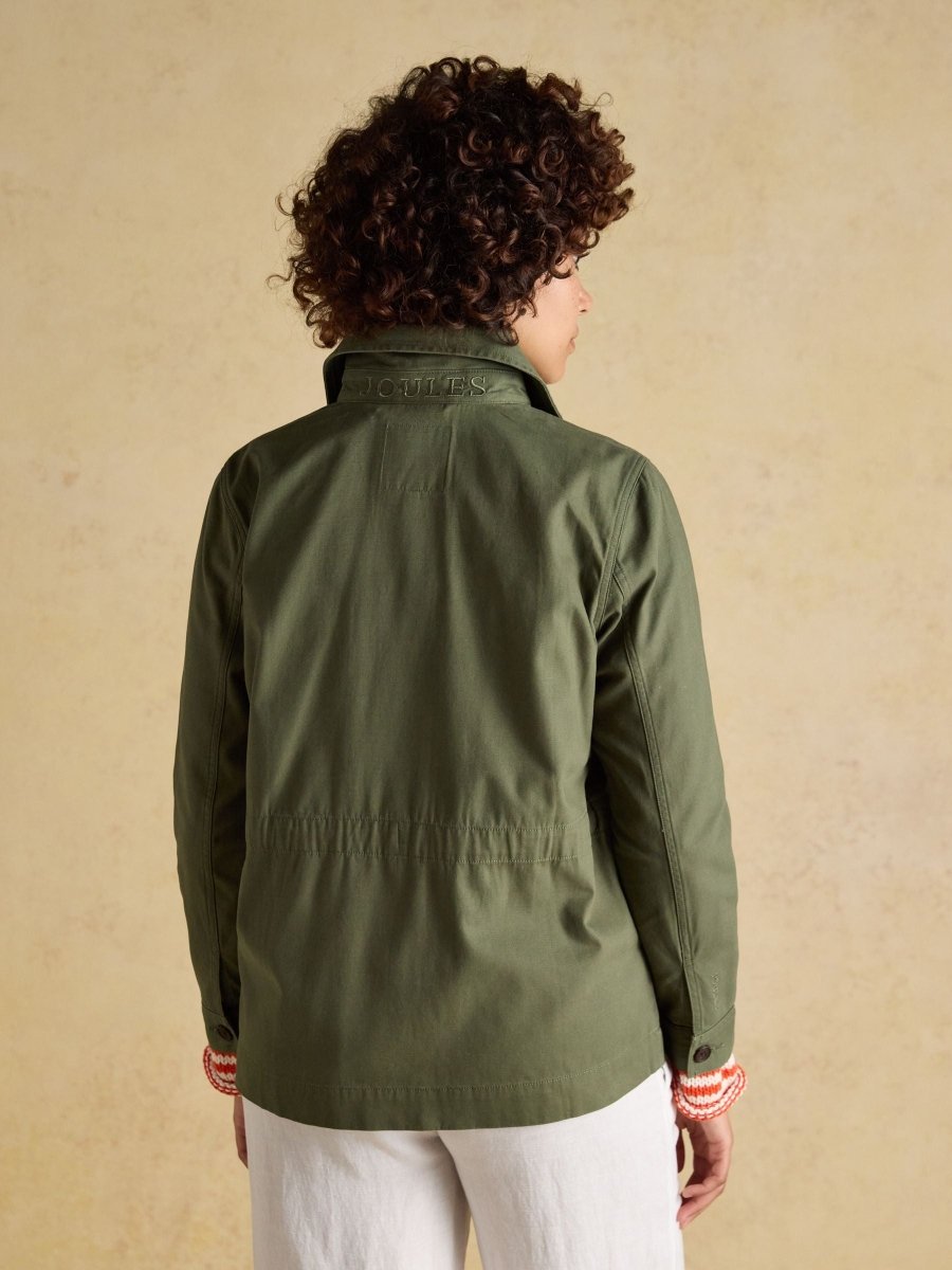 Twyford Khaki Green Lightweight Utility Jacket - RUTHERFORD & Co