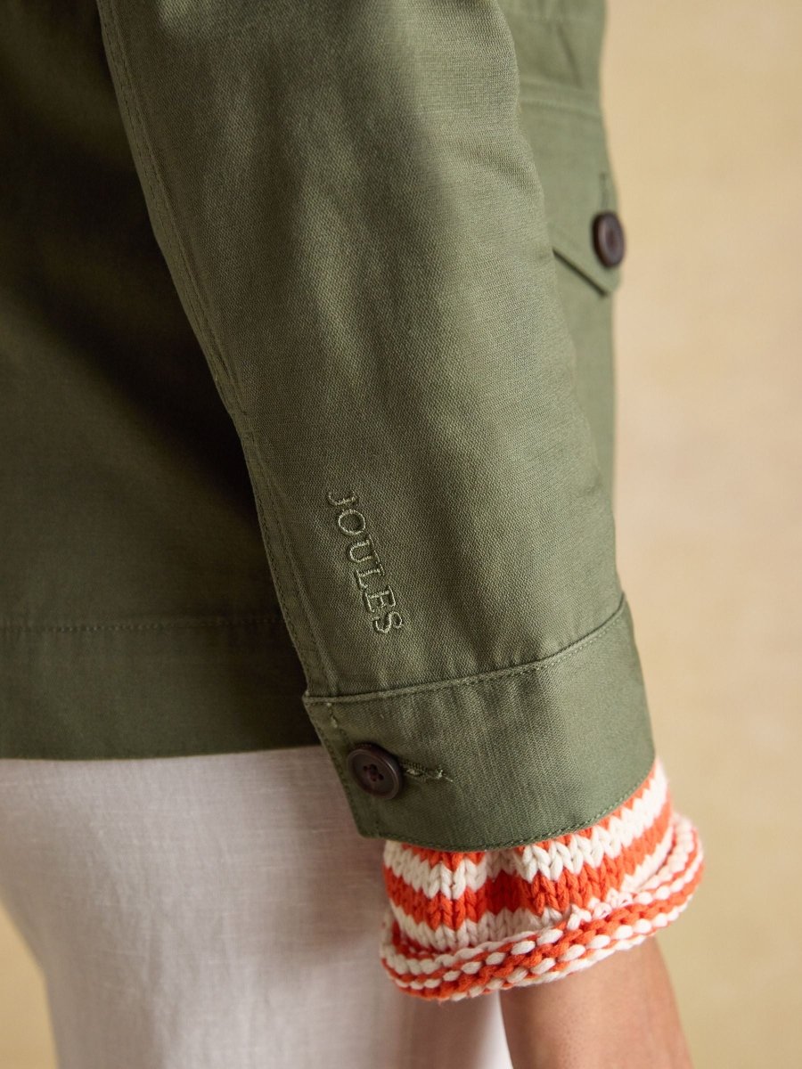 Twyford Khaki Green Lightweight Utility Jacket - RUTHERFORD & Co