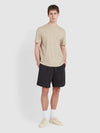 Danny Regular Fit Organic Cotton T-Shirt In Hazelnut Marl