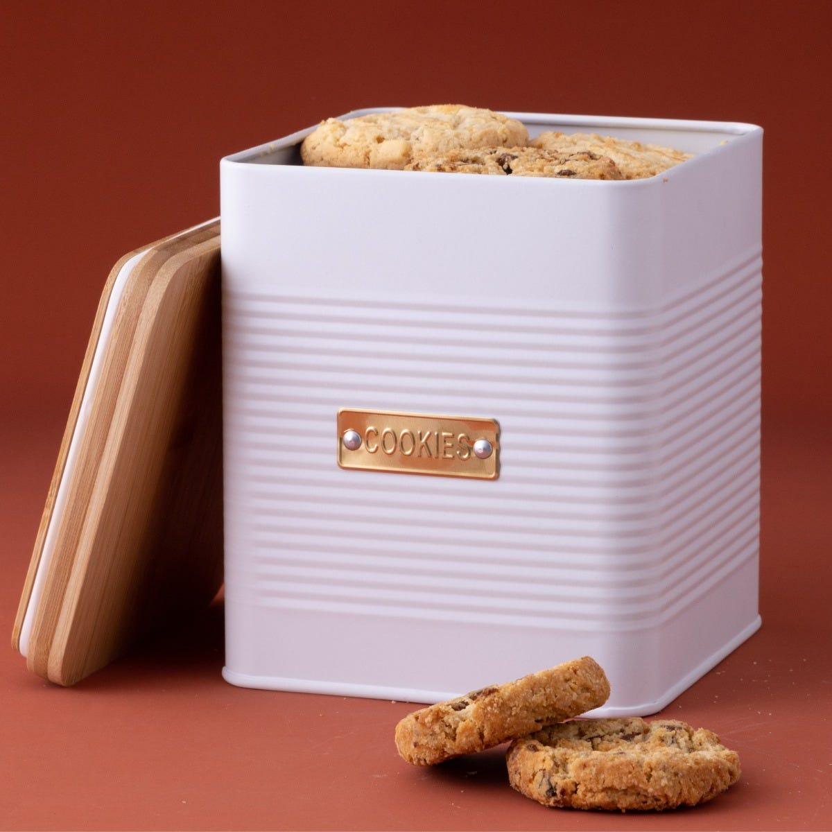 Otto Square White Cookie Storage - RUTHERFORD & Co