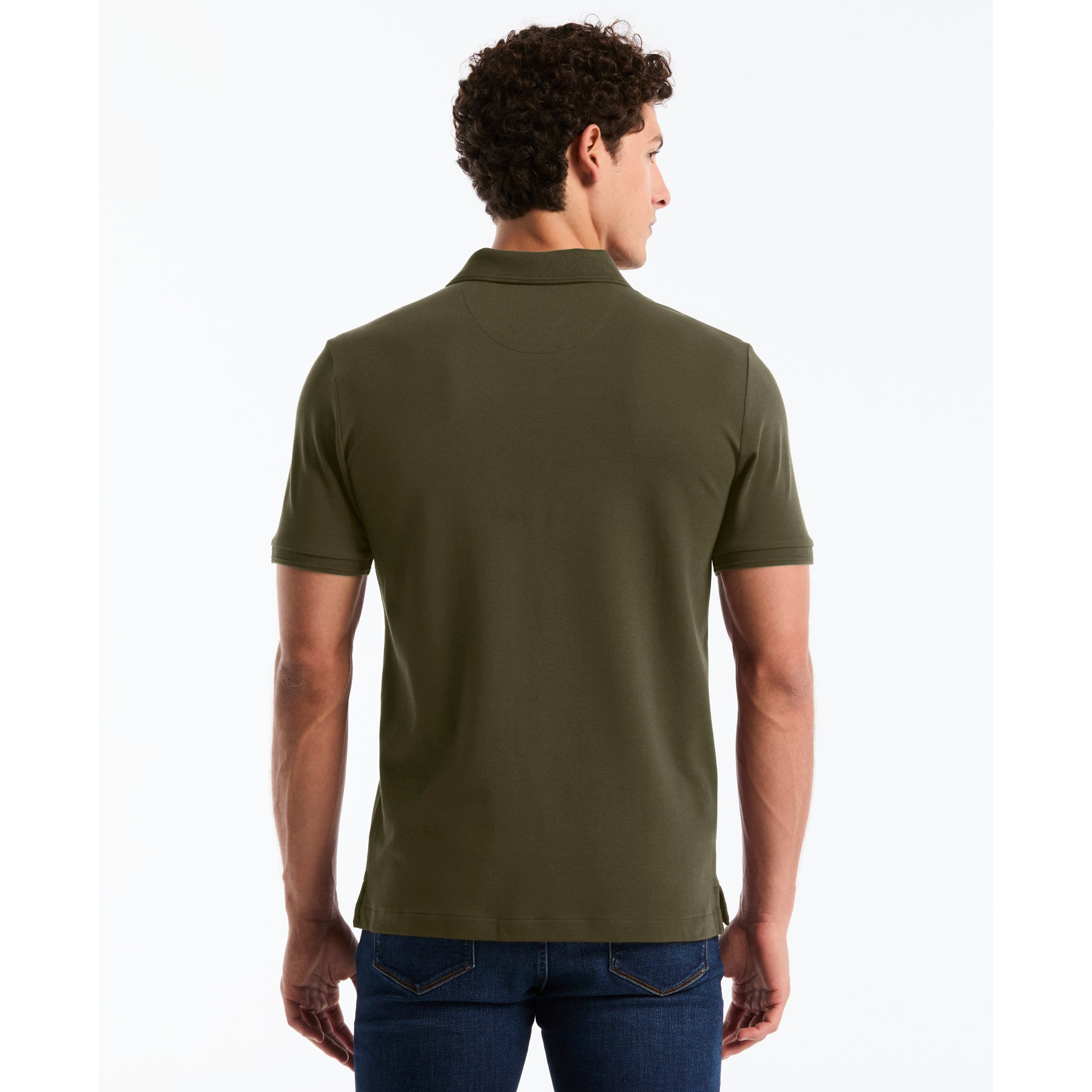 Daddy Pique Polo In Dusty Olive
