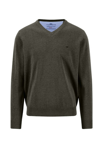 V-Neck, Superfine - Cypress - RUTHERFORD & Co
