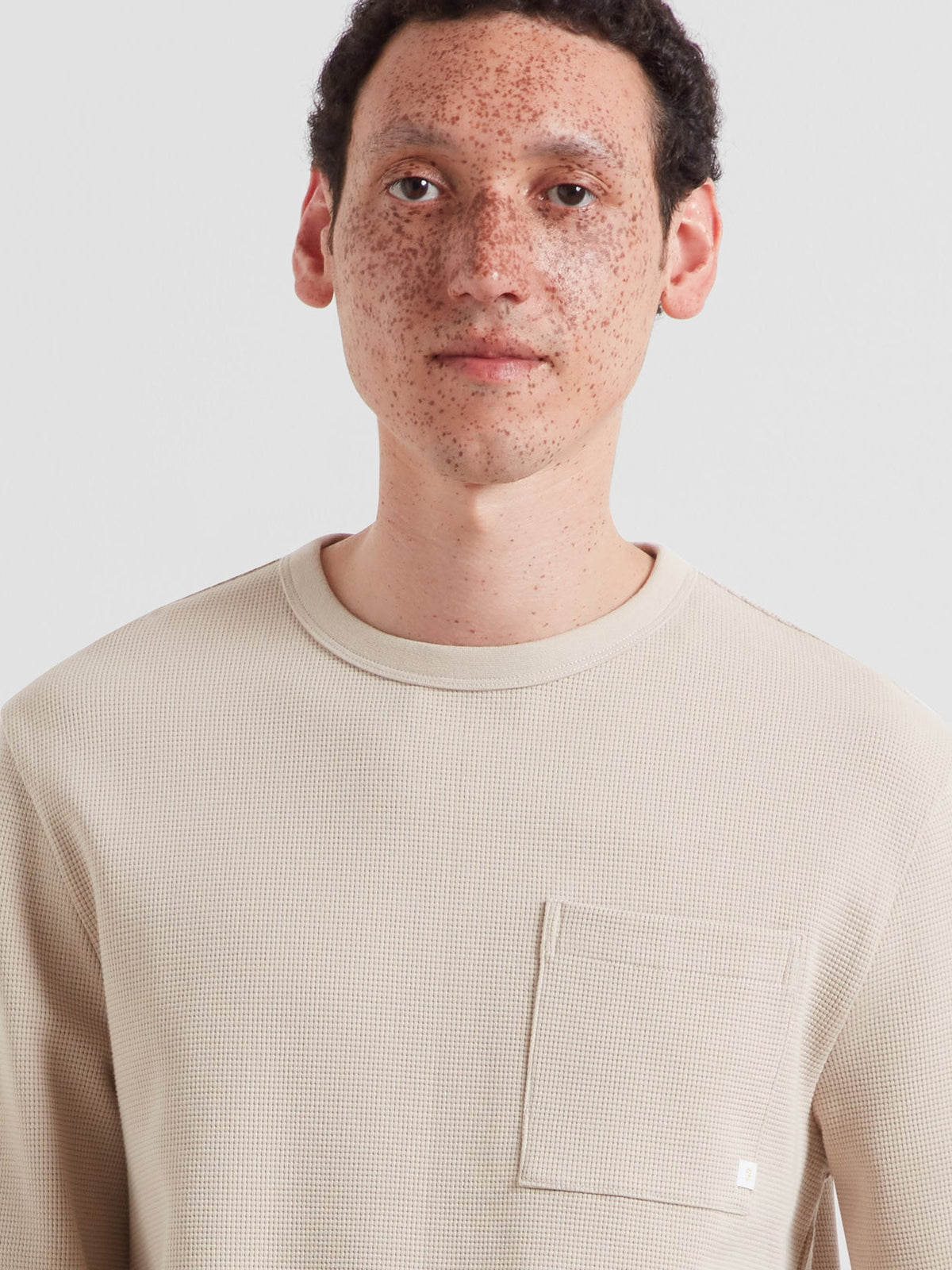 Littrow Long Sleeve Pocket T-Shirt In Putty
