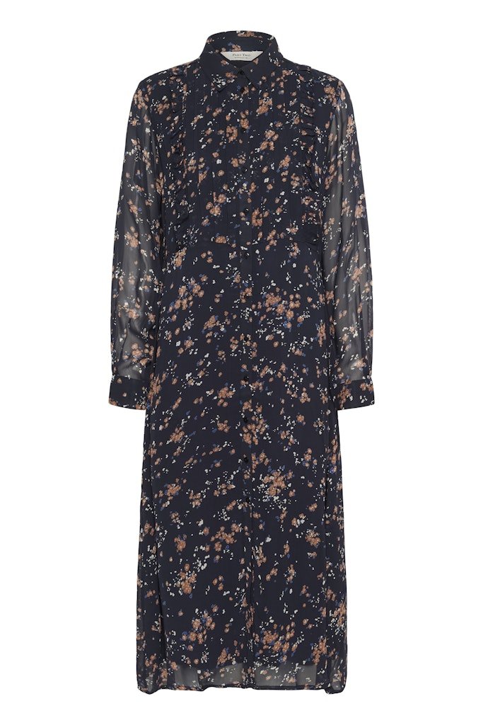 ValinkaPW Dr Dress - Dark Navy Mini Flower Print - RUTHERFORD & Co
