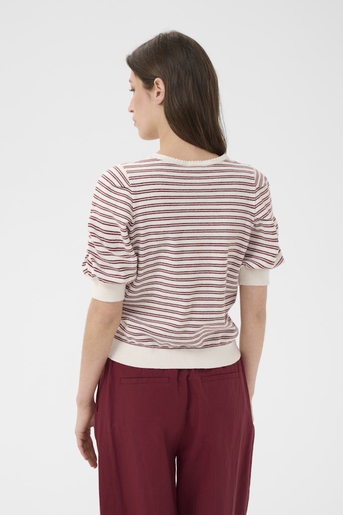 VaraianPW Pullover - Burnt Russet Stripe - RUTHERFORD & Co